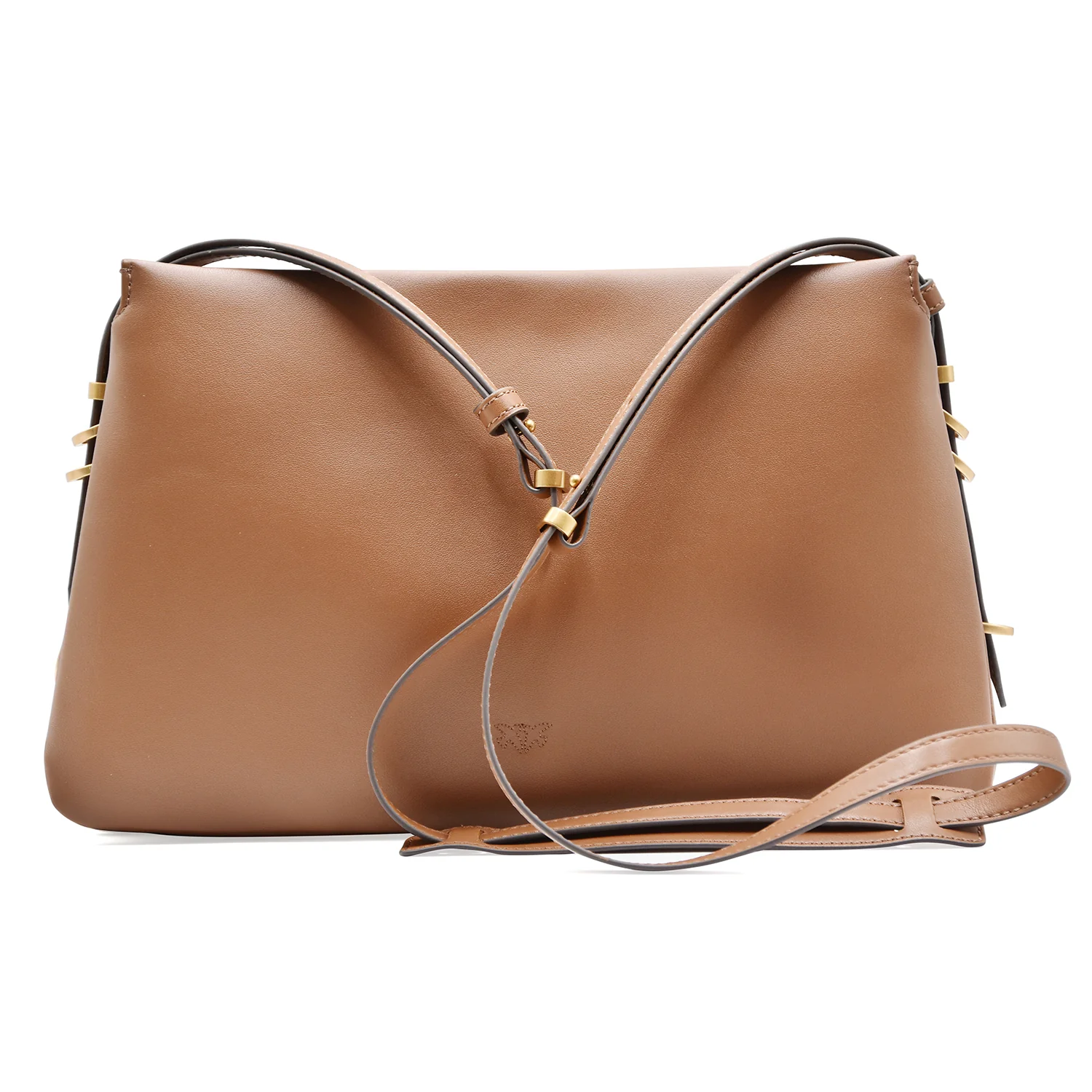 Borsa Pinko Donna Triplet Vera Pelle Marrone Colore Di Tendenza - Image 3