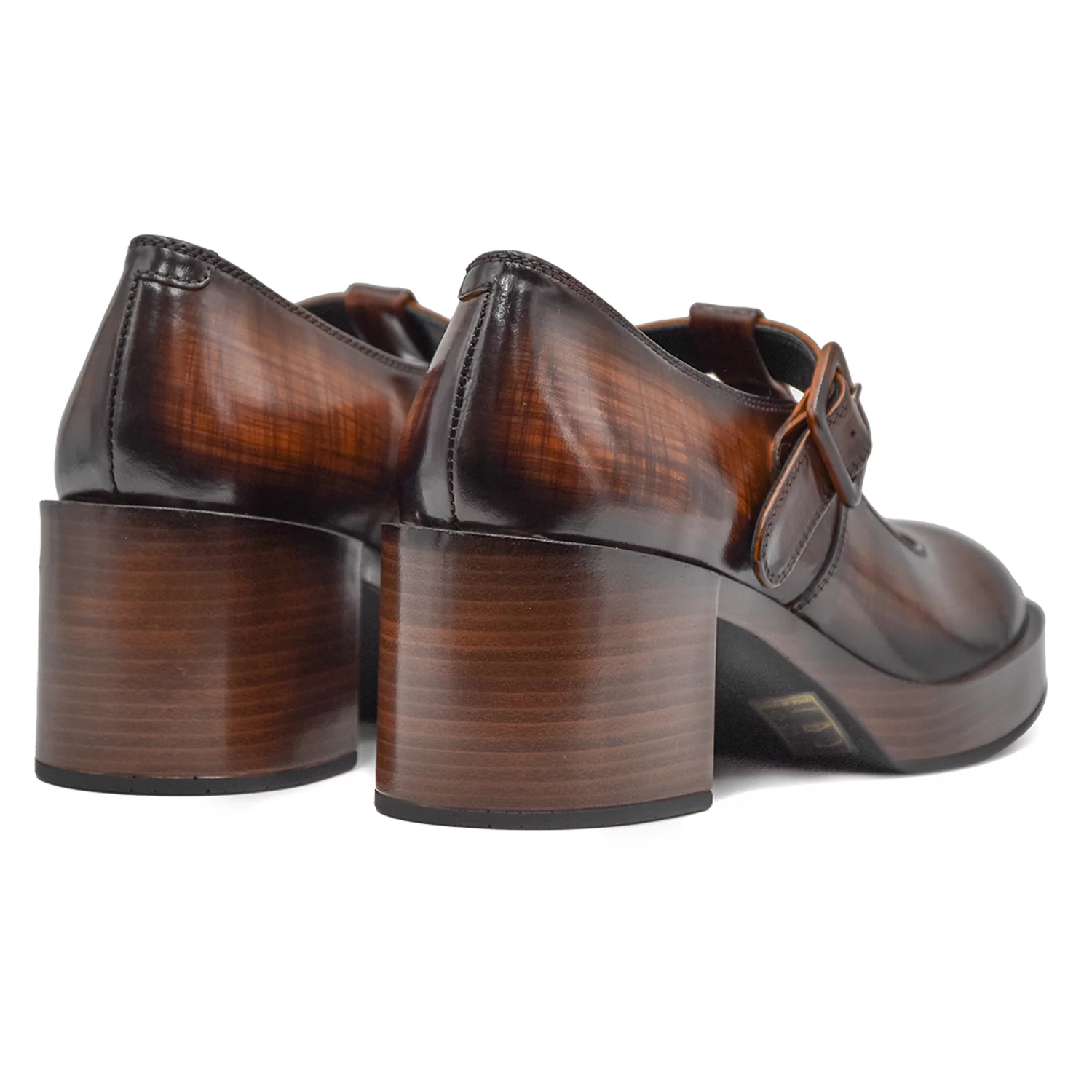 Mocassini T-Bar Pons Quintana Marrone In Pelle Nepalese Donna - Image 3