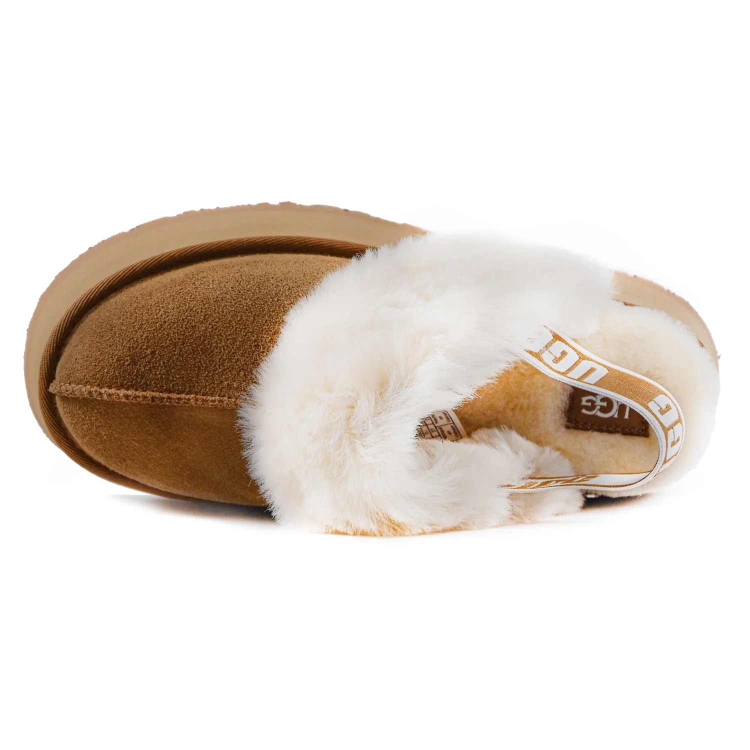 Ugg Funkette Sabot Tabacco Donna Con Plateau in Gomma A Strati - Image 3