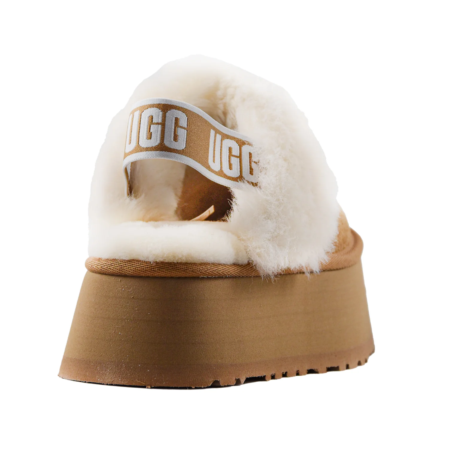 Ugg Funkette Sabot Tabacco Donna Con Plateau in Gomma A Strati - Image 4