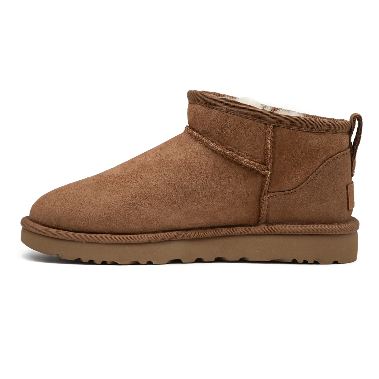Stivaletti Ugg Ultra Mini Chestnut Profilo Basso Linguetta Donna - Image 2