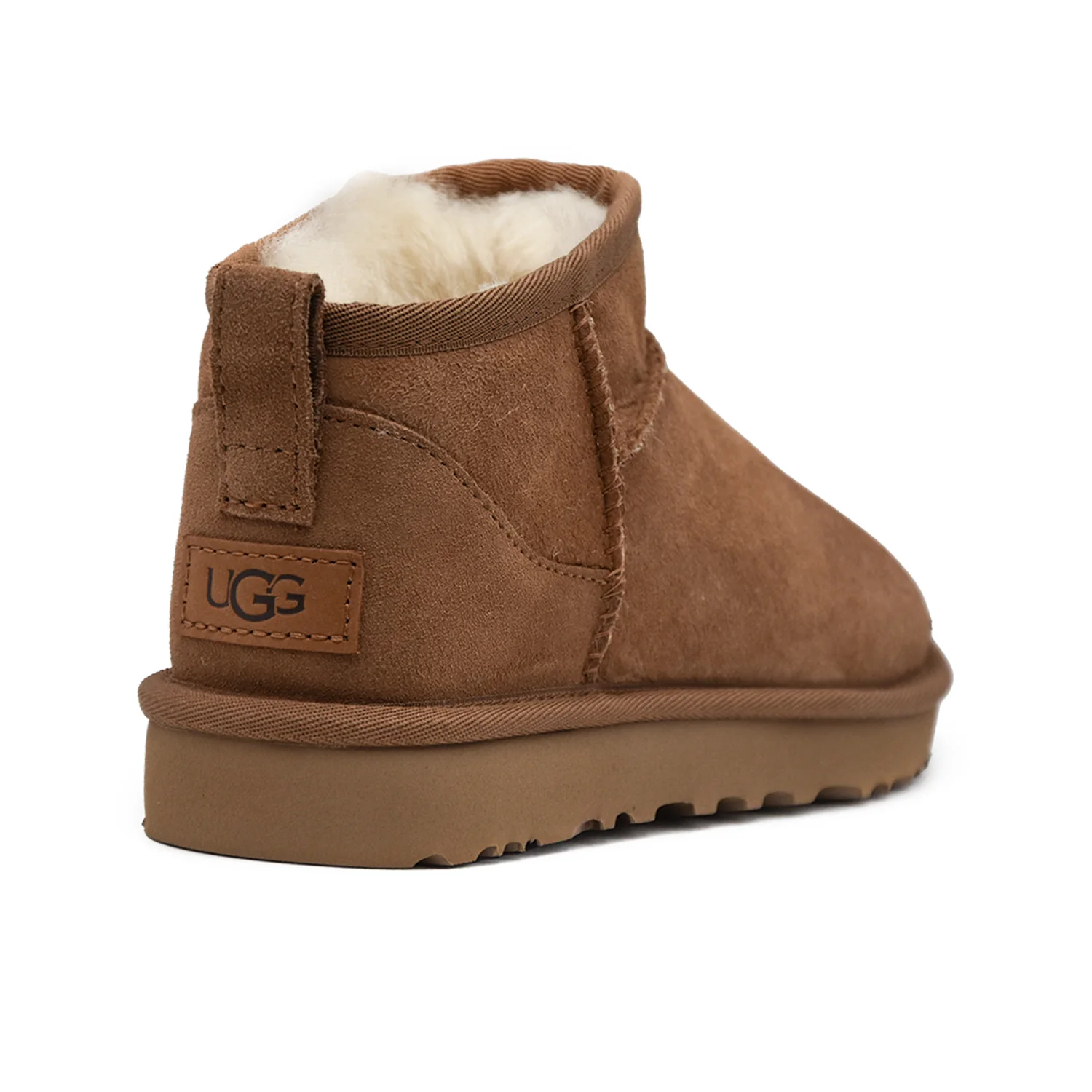 Stivaletti Ugg Ultra Mini Chestnut Profilo Basso Linguetta Donna - Image 3