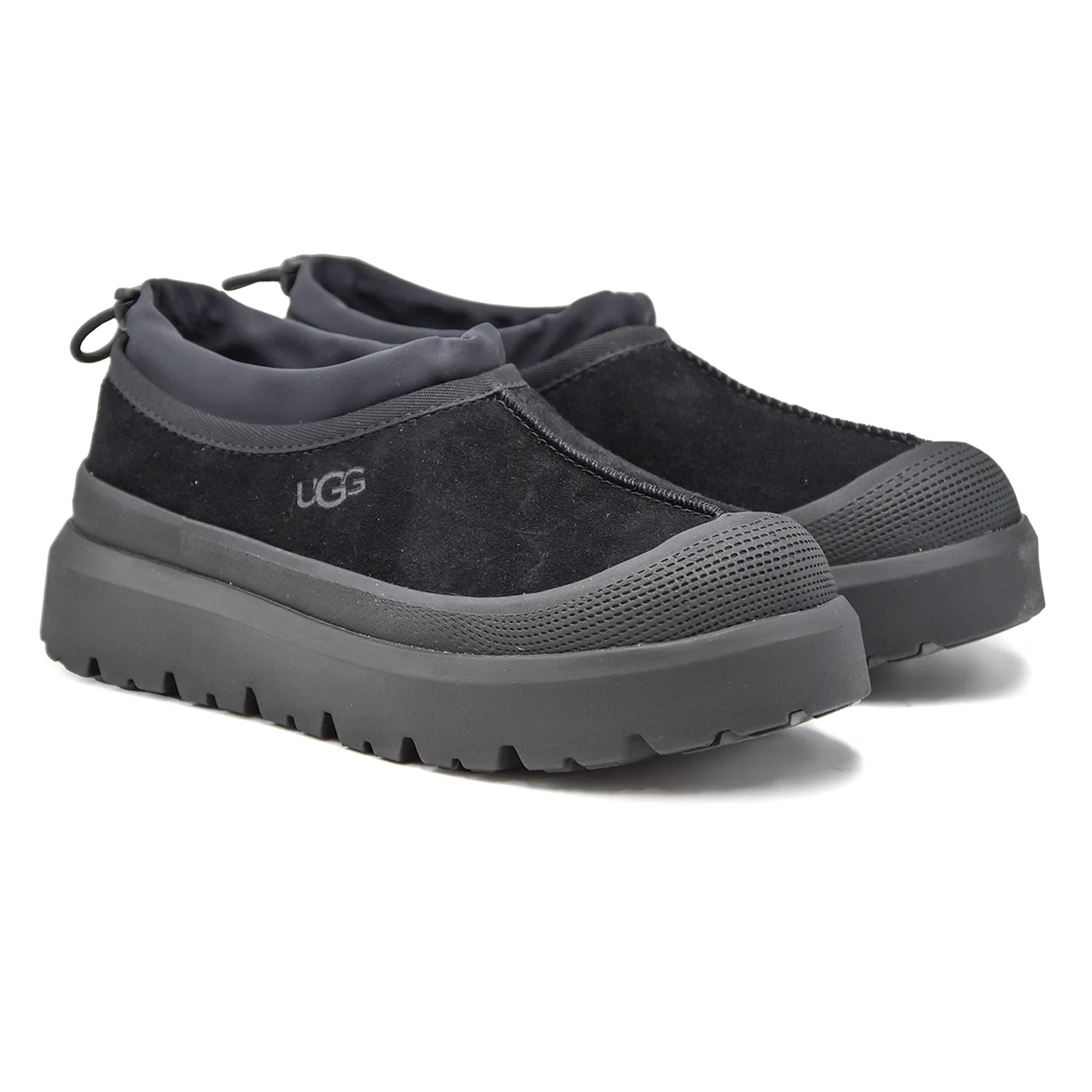 Ugg Tasman Sabot Nero Uomo Colletto Con Chiusura A Coulisse - Image 2