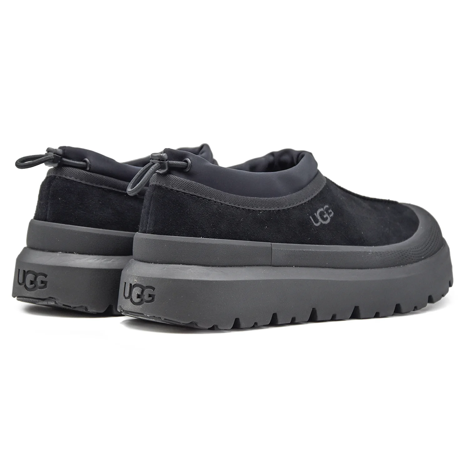 Ugg Tasman Sabot Nero Uomo Colletto Con Chiusura A Coulisse - Image 3