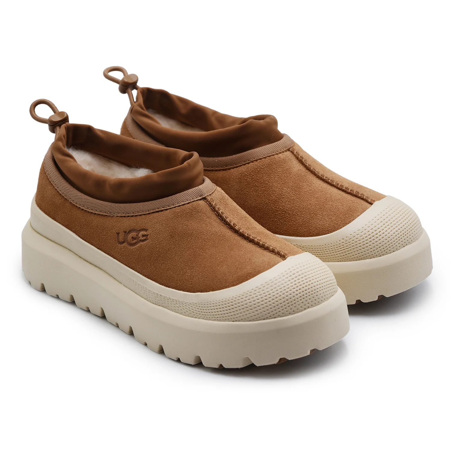 Sabot UGG Donna Tasman Weather Hybrid Pelle Scamosciata Chestnut - Image 2