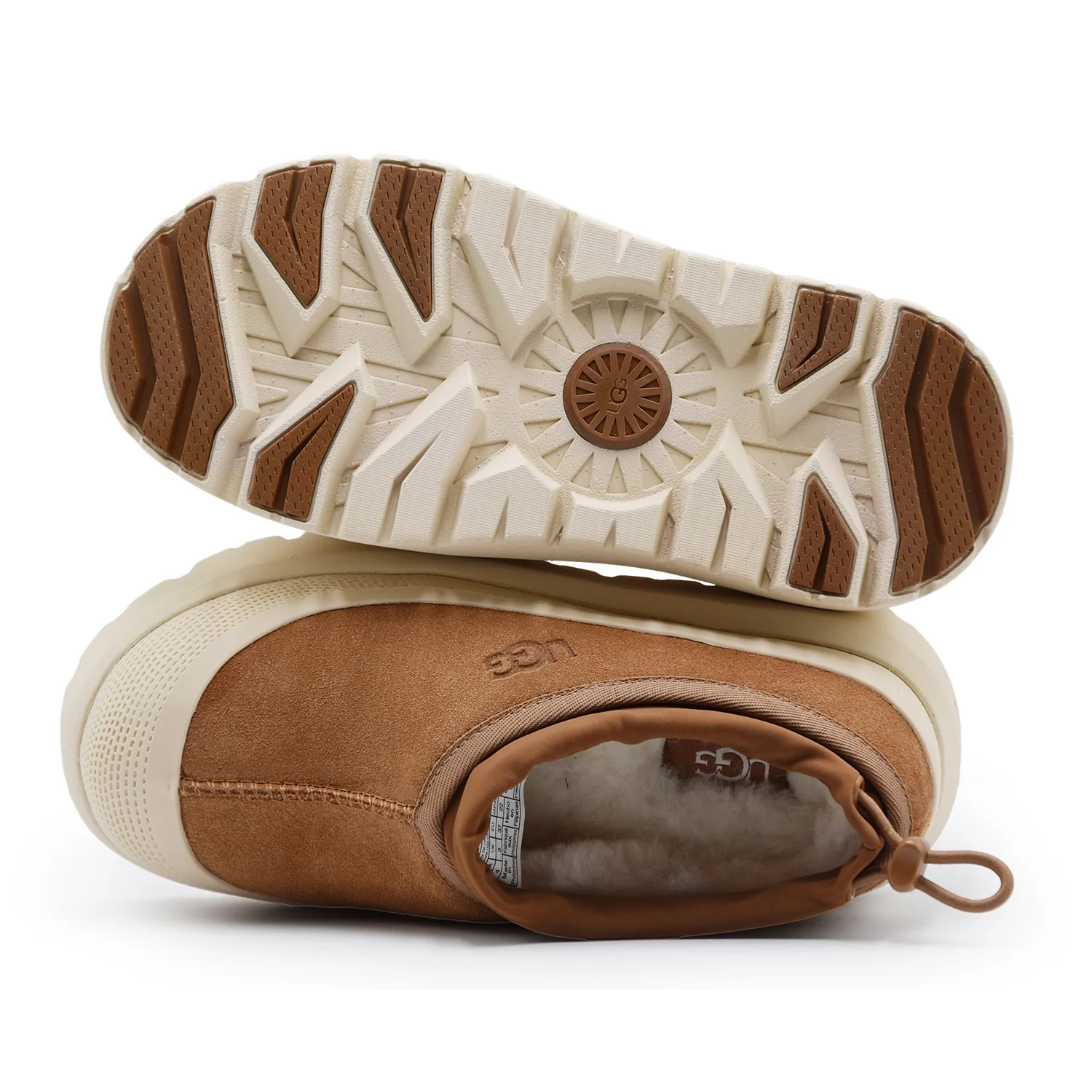 Sabot UGG Donna Tasman Weather Hybrid Pelle Scamosciata Chestnut - Image 3