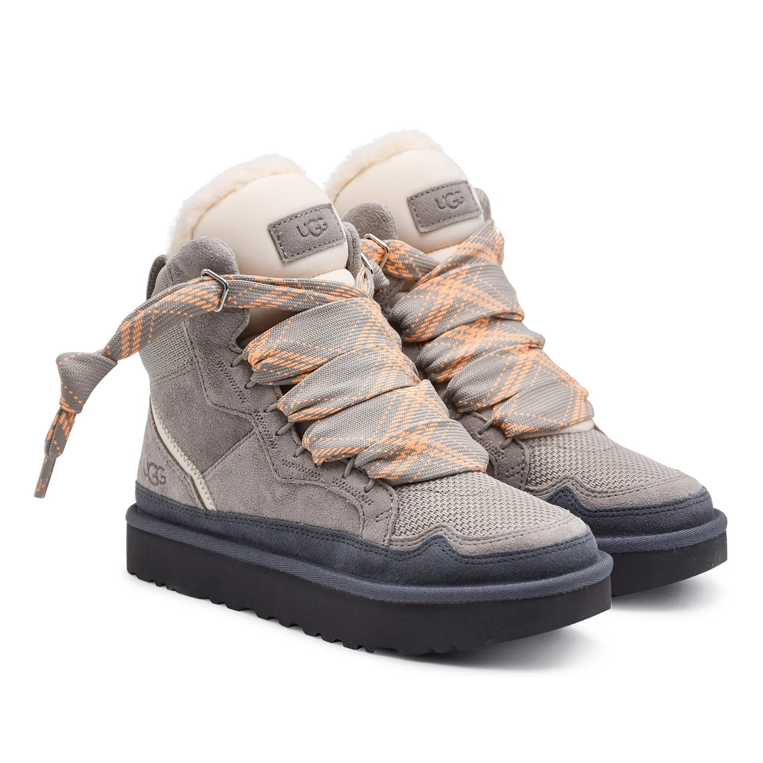 Sneakers Ugg Donna Highmel Grigio Interno Misto Lana UGGplush - Image 3