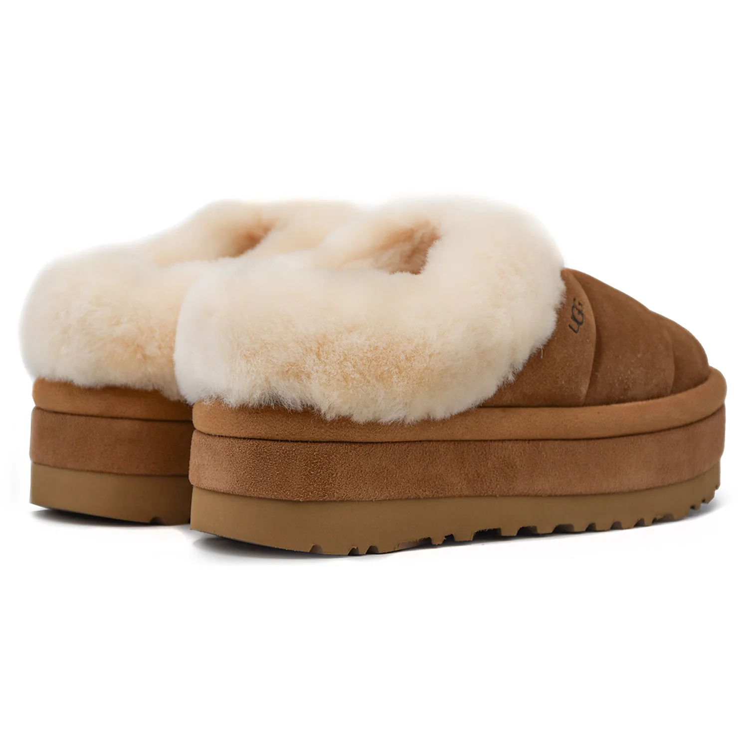 Sabot Ugg Donna Tazzlita Tabacco Con Soffice Collarino A Vista - Image 3