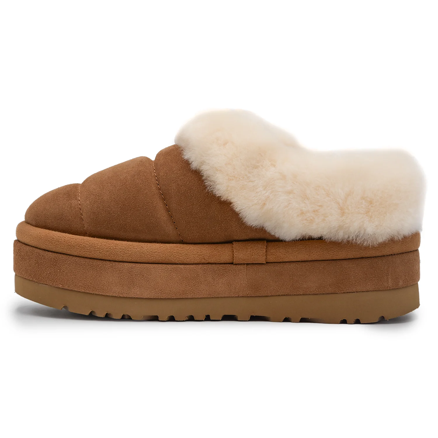 Sabot Ugg Donna Tazzlita Tabacco Con Soffice Collarino A Vista - Image 5