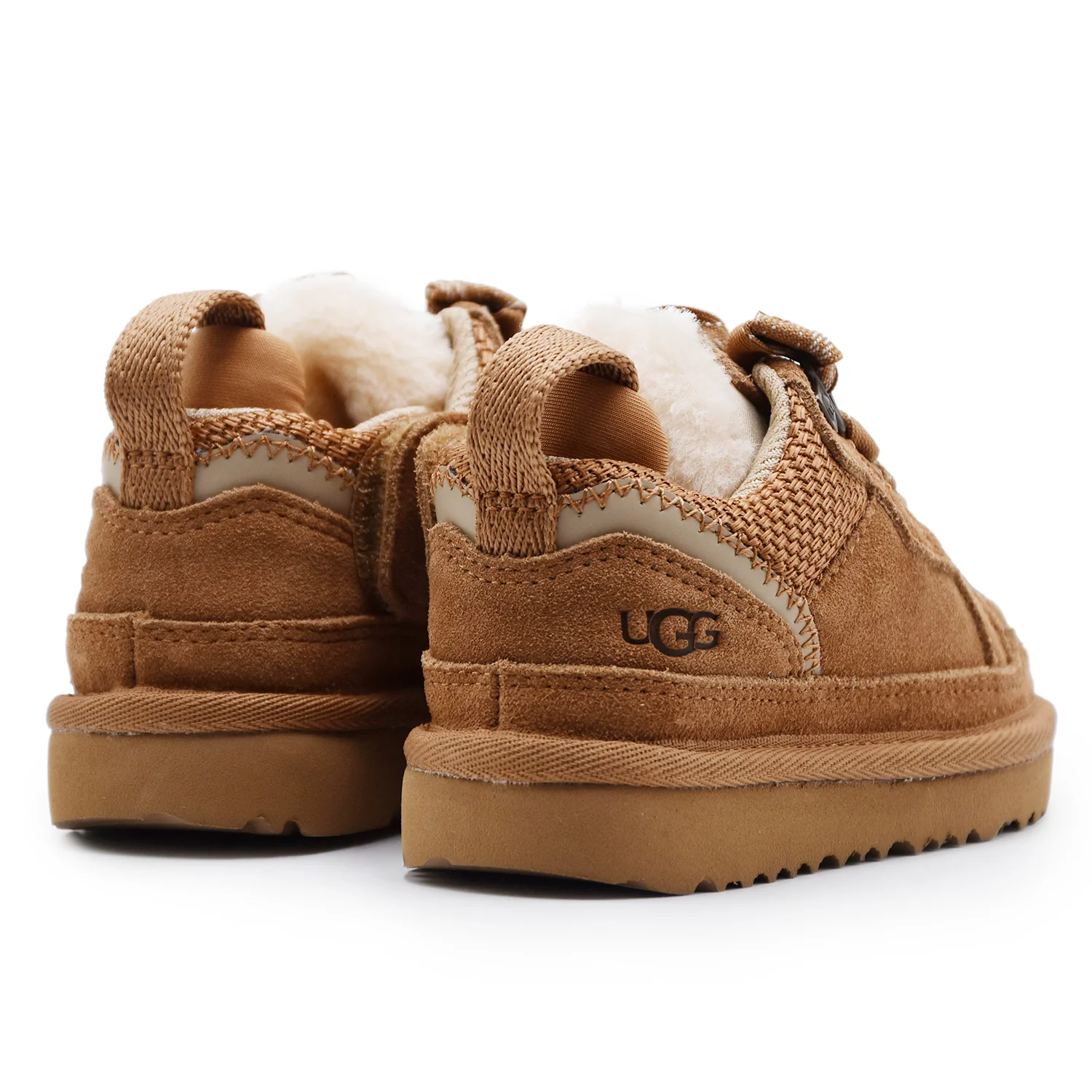Sneakers UGG Bambini Lowmel Street Pelle Scamosciata Chestnut - Image 3