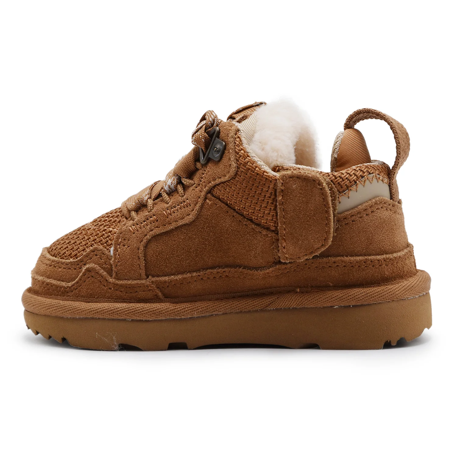 Sneakers UGG Bambini Lowmel Street Pelle Scamosciata Chestnut - Image 4