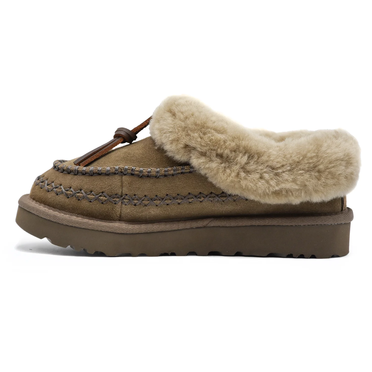 Sabot Ugg Fango Tasman Alpine Con Laccio In Pelle Fisso Donna - Image 3