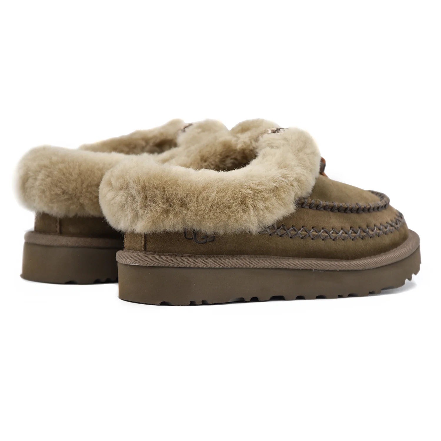 Sabot Ugg Fango Tasman Alpine Con Laccio In Pelle Fisso Donna - Image 4