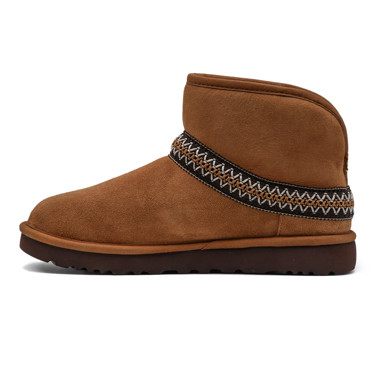 Ugg Chestnut Mini Crescent Stivaletti Gambale Curvo Si Ripiega - Image 2