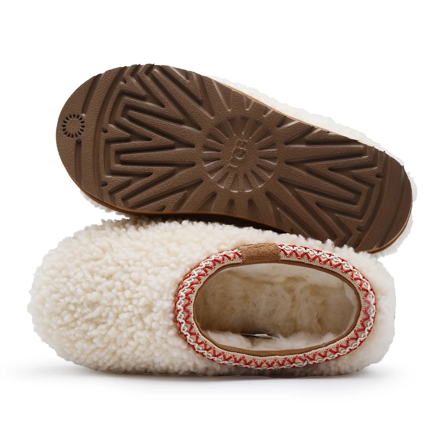Sabot UGG Donna Tasman Maxi Curly In Natural Bianco Stile Chic - Image 3