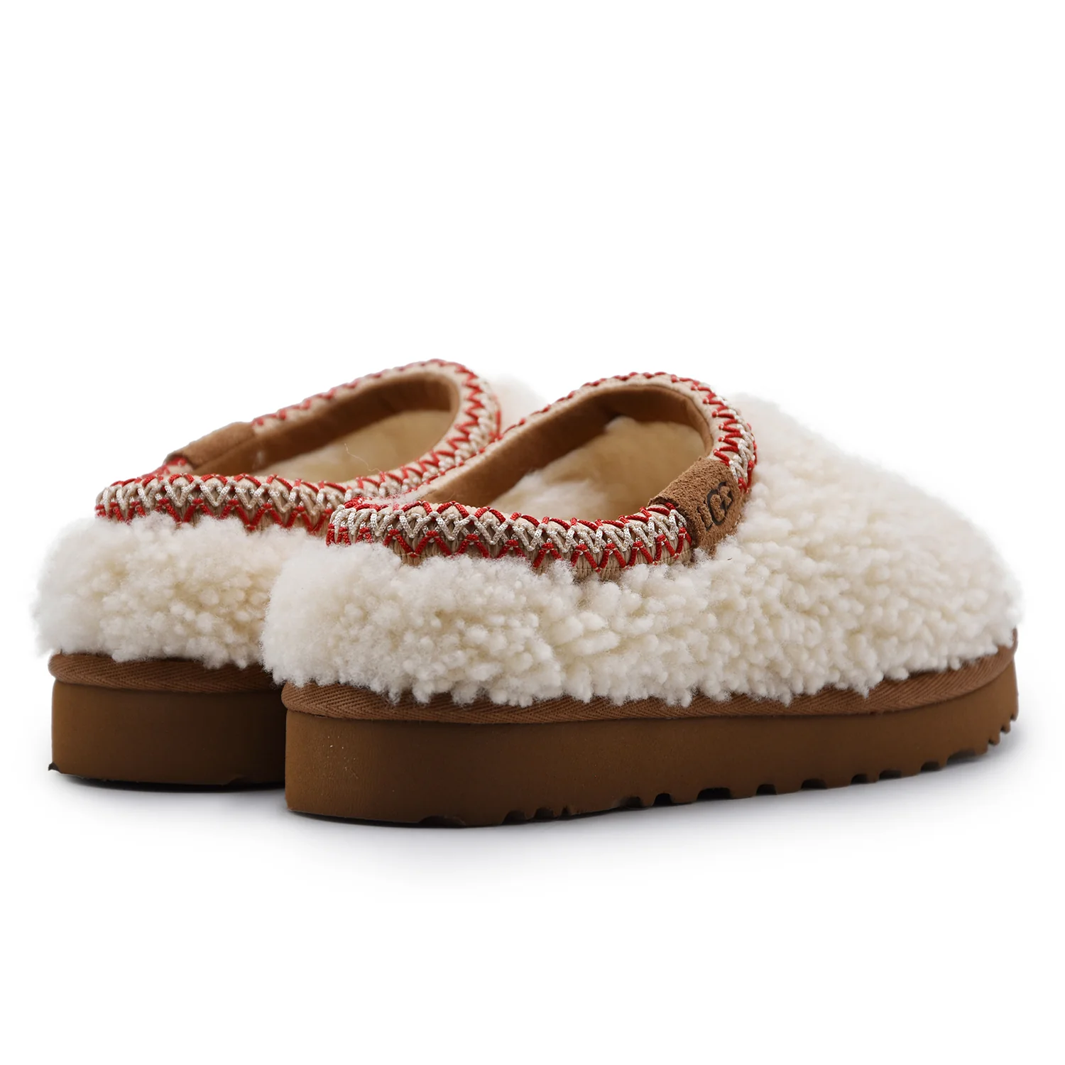 Sabot UGG Donna Tasman Maxi Curly In Natural Bianco Stile Chic - Image 5