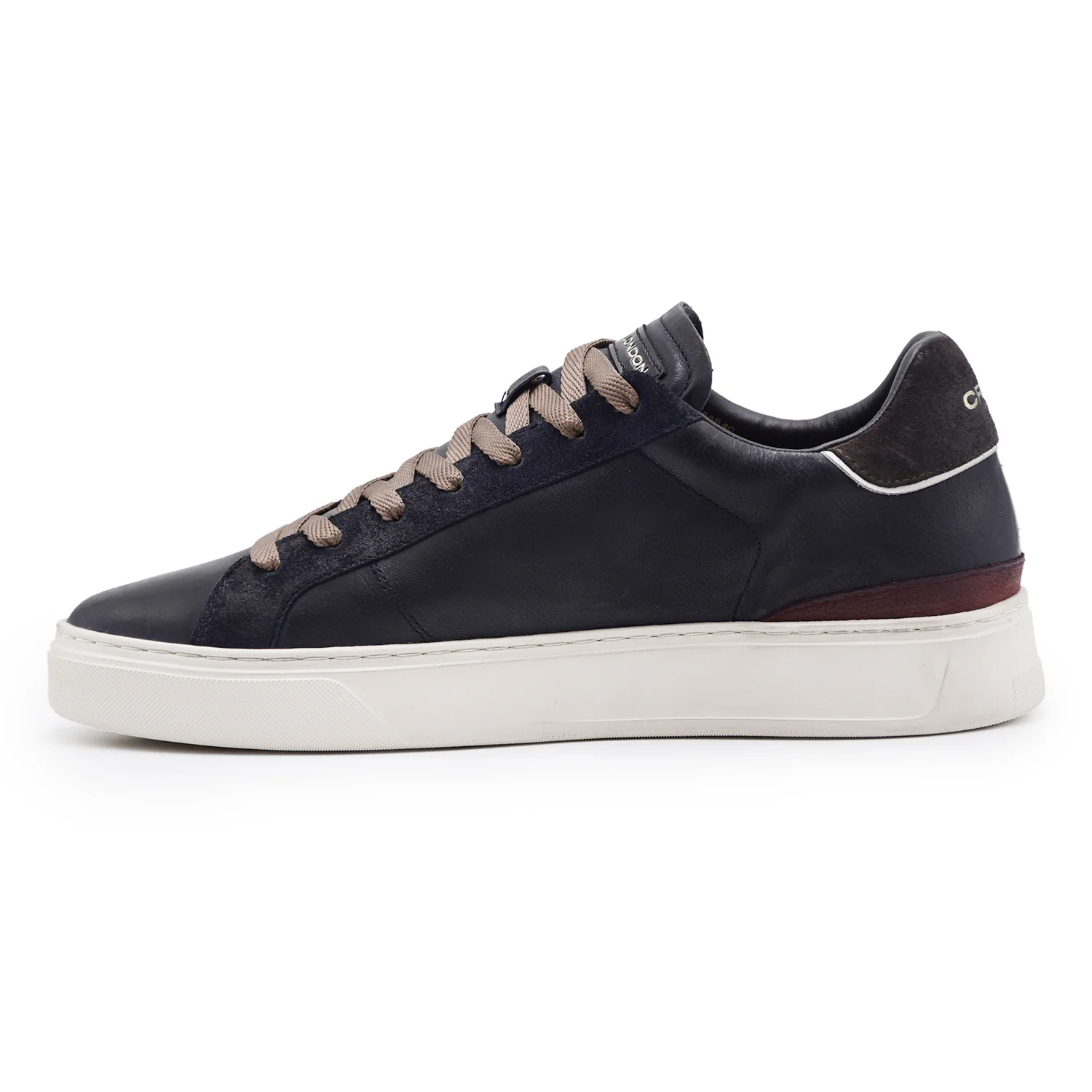 Sneakers Uomo Crime London Blade Deep Royal Pelle Grigio Nera - Image 5