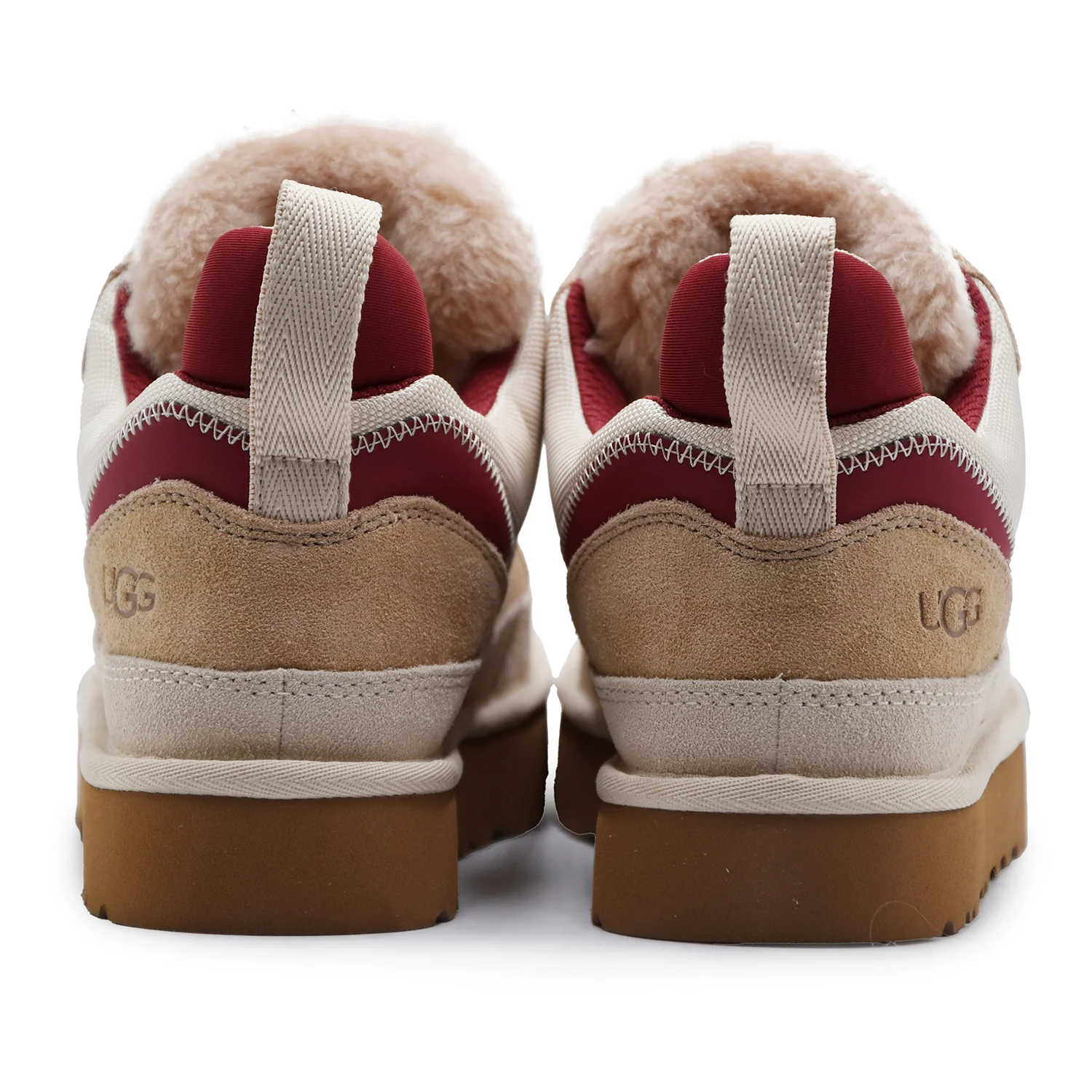 Sneakers UGG Lowmel Uomo Driftwood Beige Biking Red Versatile - Image 5