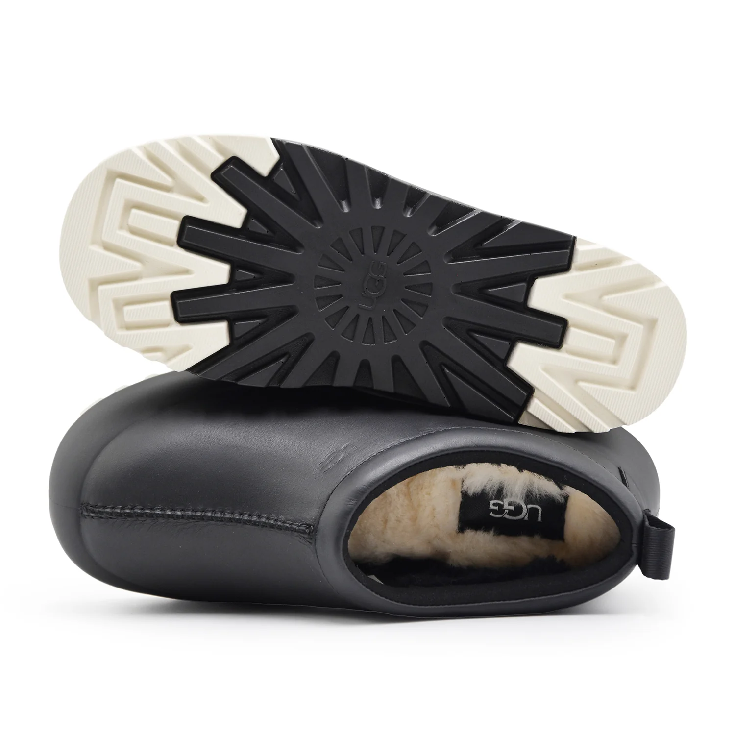 Sabot UGG Donna Tasman StreetScape Nero Pelle Idrorepellente - Image 3