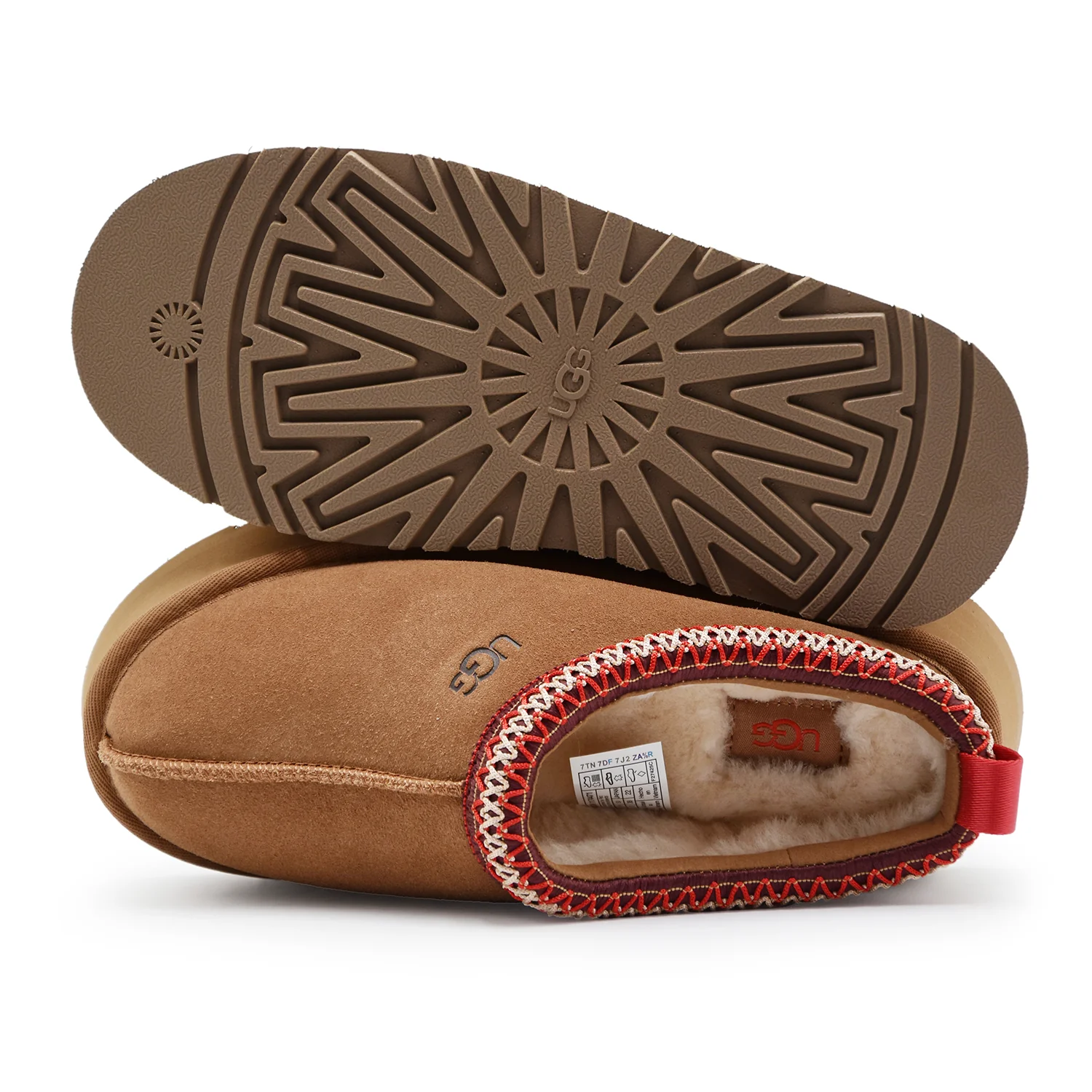 Sabot UGG Tazz II Donna Chestnut Bordo Con Intreccio UGGbraid - Image 3