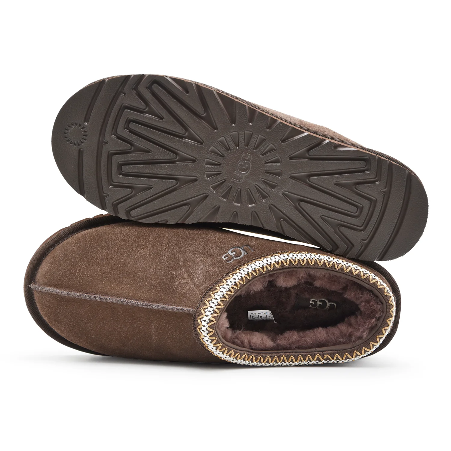 Sabot UGG Uomo Tasman II Marrone Dusted Cocoa Ricamo UGGbraid - Image 3
