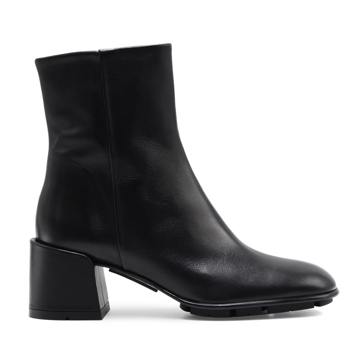 Stivaletti Donna Pons Quintana Vichyb Nero Con Zip Laterale