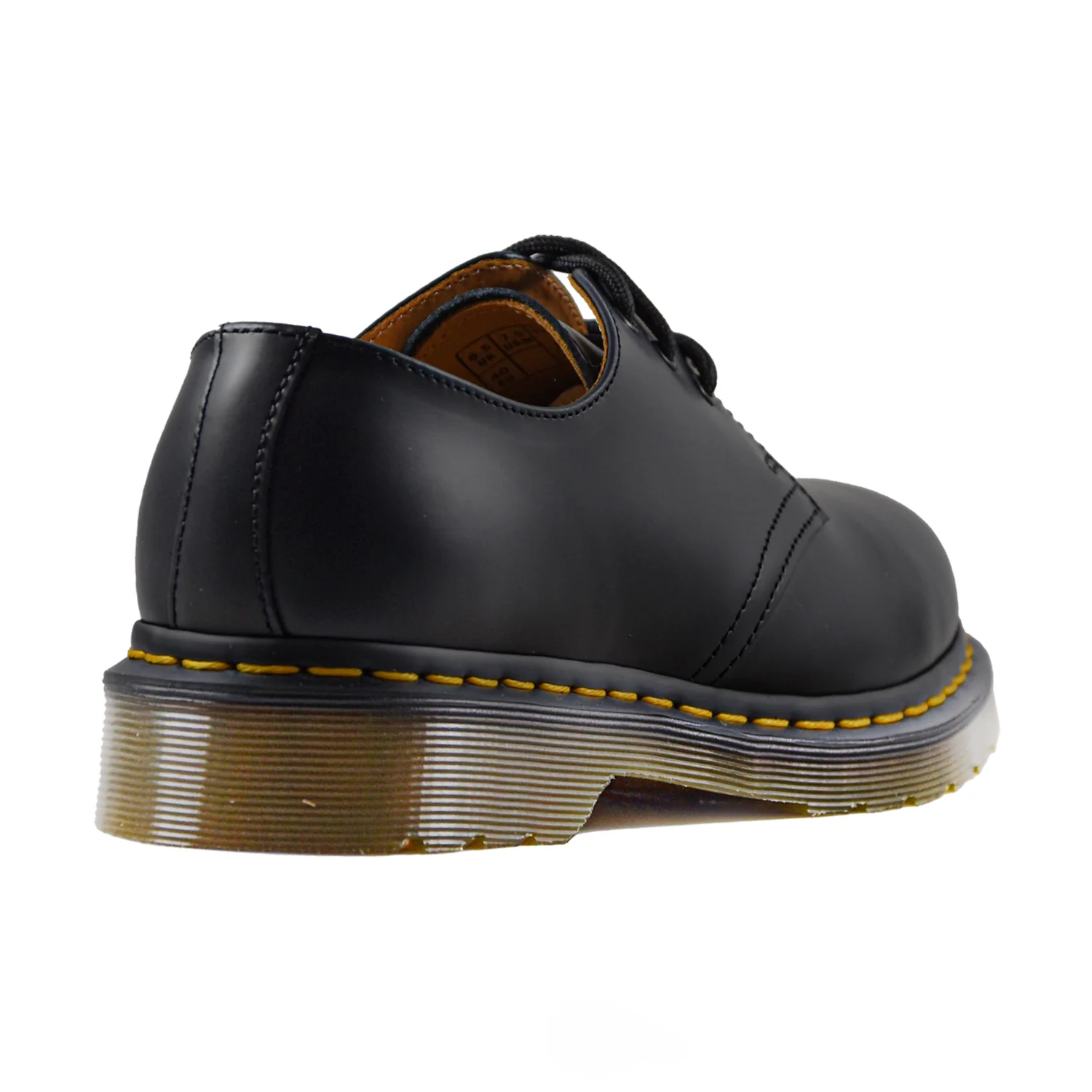 Dr. Martens 1461 YS Stringata Pelle Uomo Nero Guardolo Goodyear - Image 4