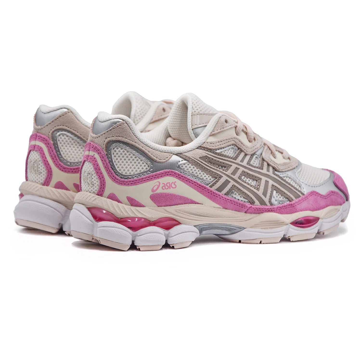 Asics GEL-NIMBUS3 Sneakers Donna Crema Rosa Tradizione Modernità - Image 4