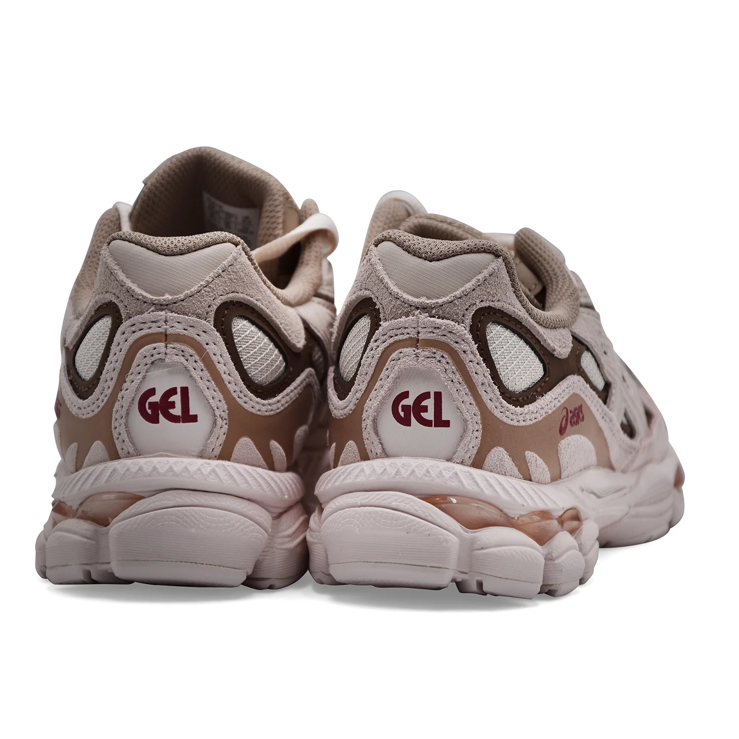 Sneakers Asics Donna GEL-NYC Camoscio Beige Con Dettagli Marroni - Image 4