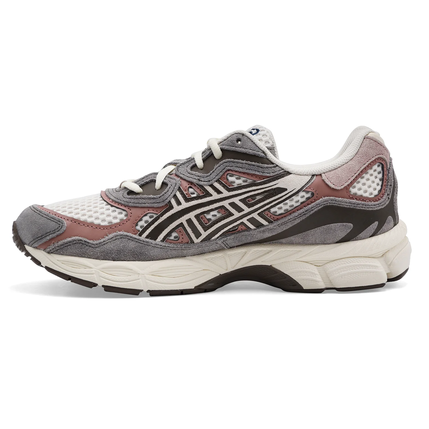 Sneakers Asics Uomo GEL-NYC In Camoscio Grigio E Tessuto Bianco - Image 3