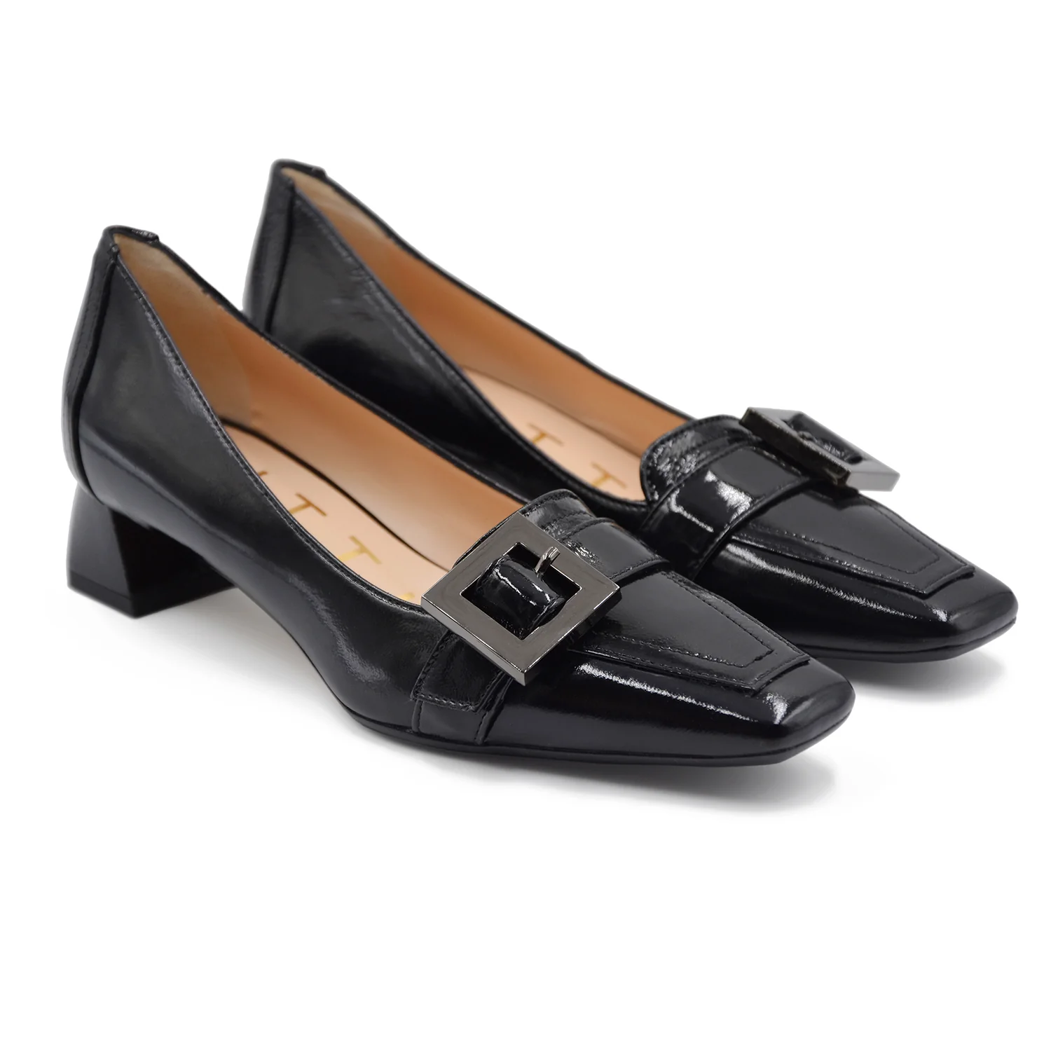 Décolleté Matteo Pitti Donna 1228 Nero In Pelle Spazzolata Chic - Image 2