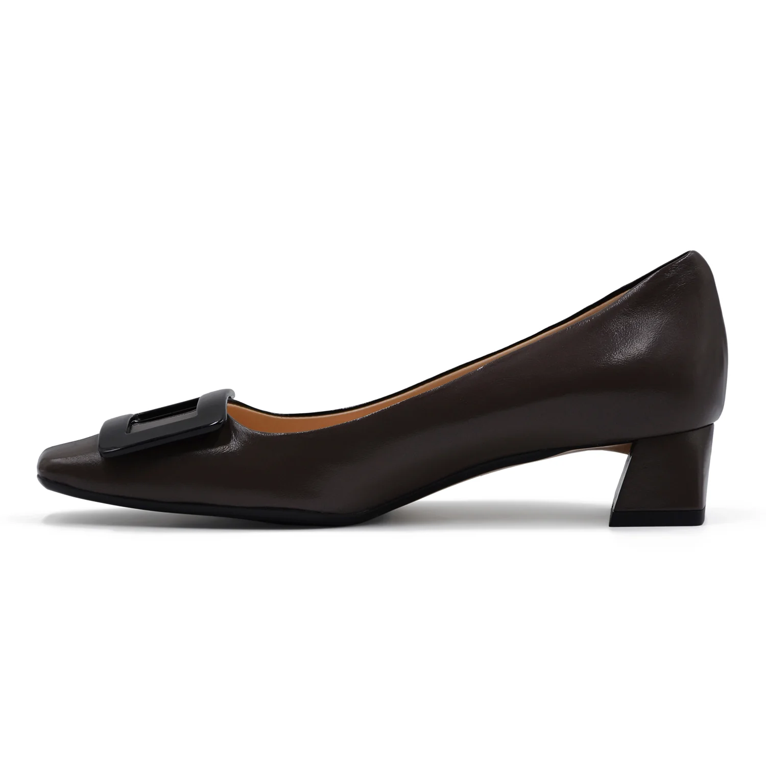 Décolleté Matteo Pitti Donna 1230 Metà Nero Metà Color Fango - Image 3
