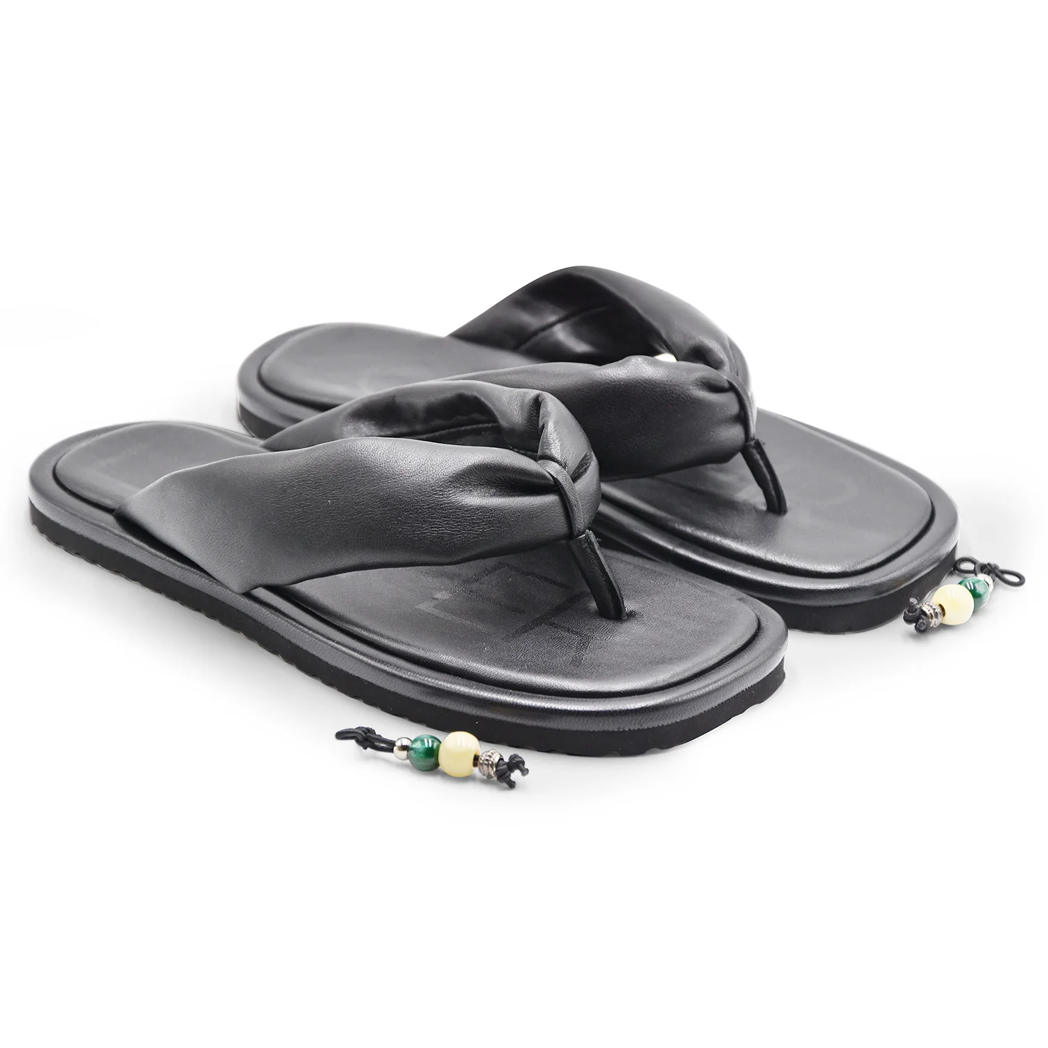 Sandali Infradito Loafer Filipa Donna Imbottita Nero Intenso