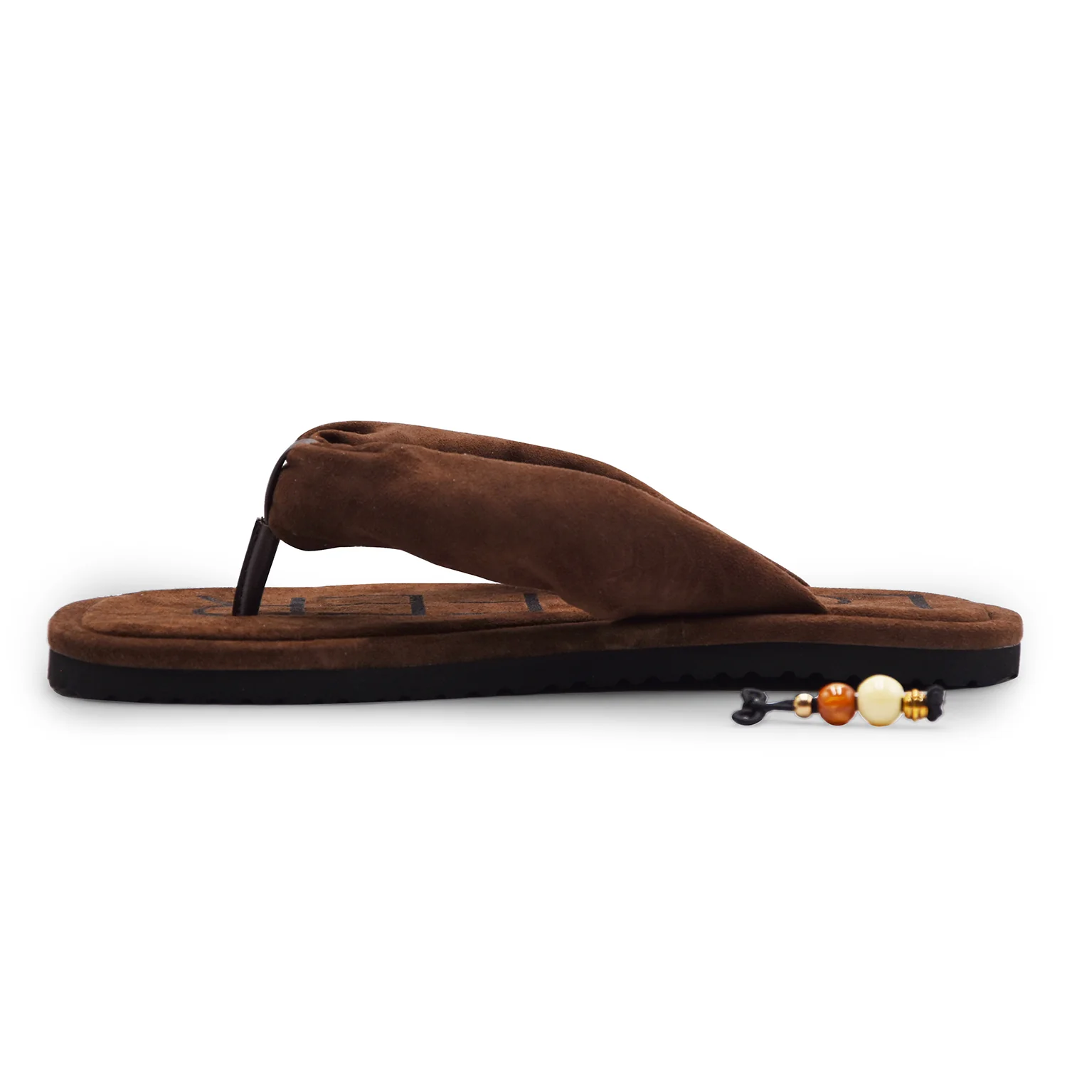 Sandali Infradito Loafer Filipa Donna Camoscio Marrone Scuro - Image 4