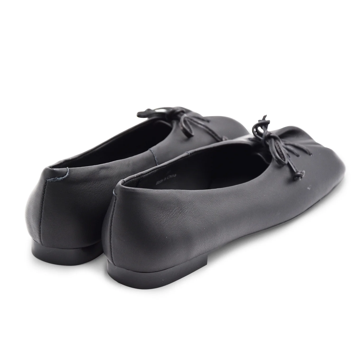 Ballerine Donna Loafer Butter Lace Up Nero In Pelle Baby Calf - Image 5
