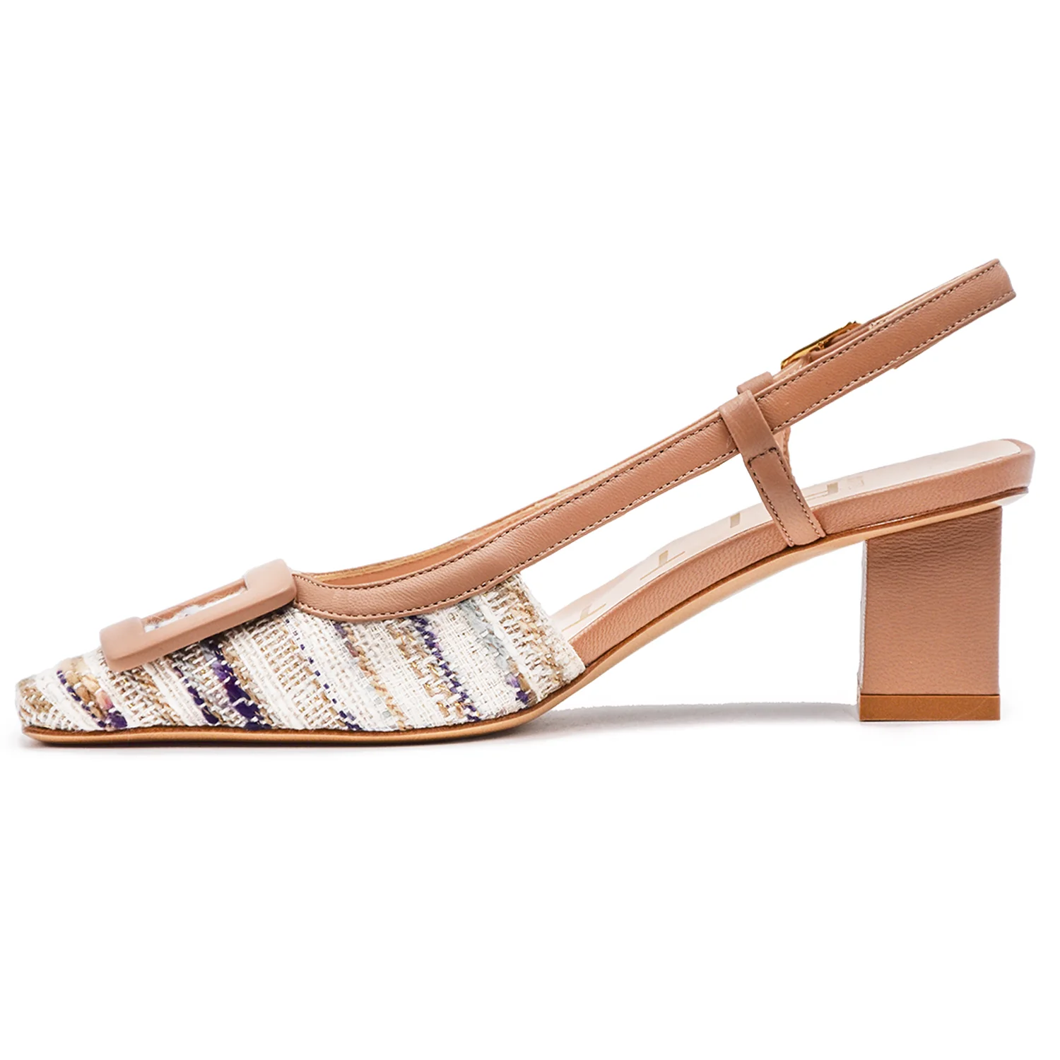 Chanel Donna Matteo Pitti Buckle Burro Con Accessorio Beige - Image 4