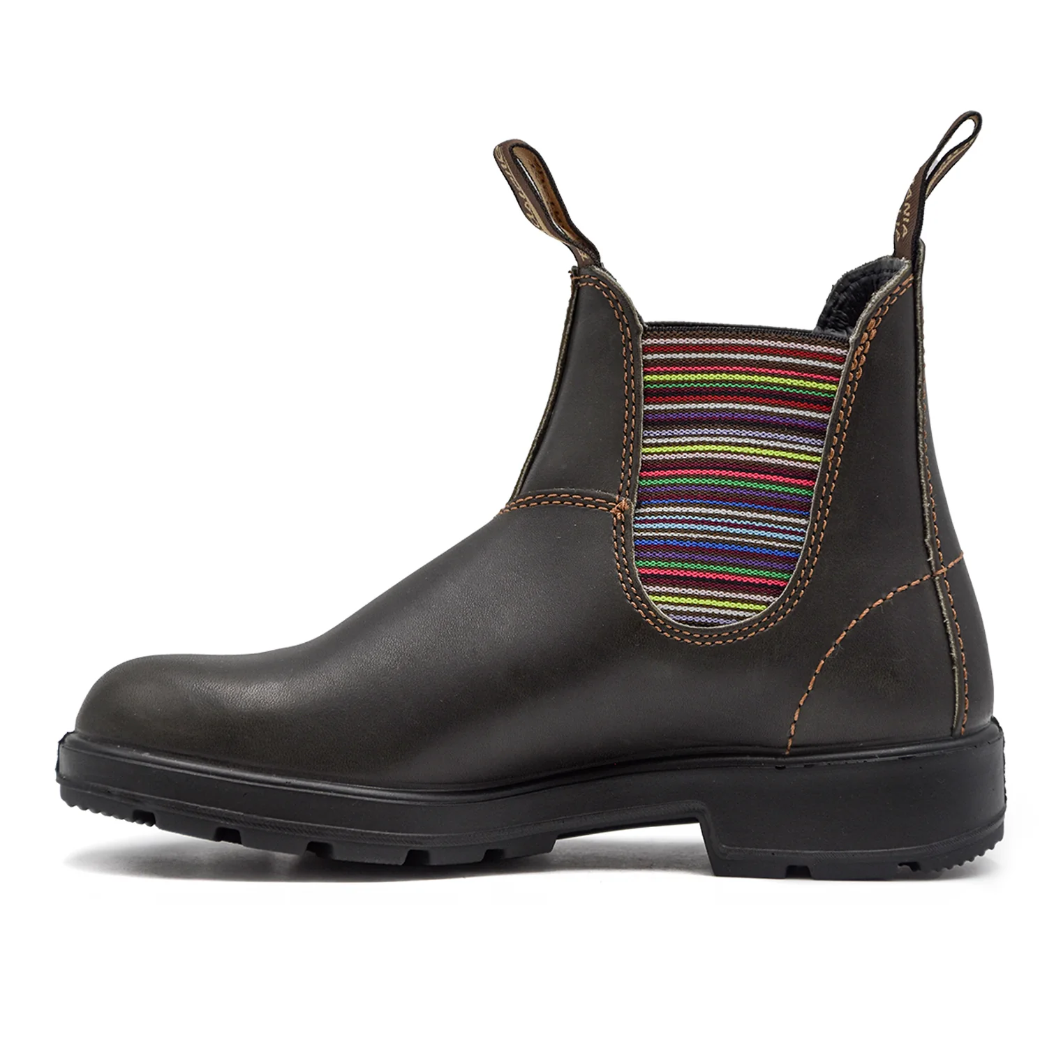 Blundstone Stivaletti Donna Marrone Tocco Glamour Elastici Righe - Image 3