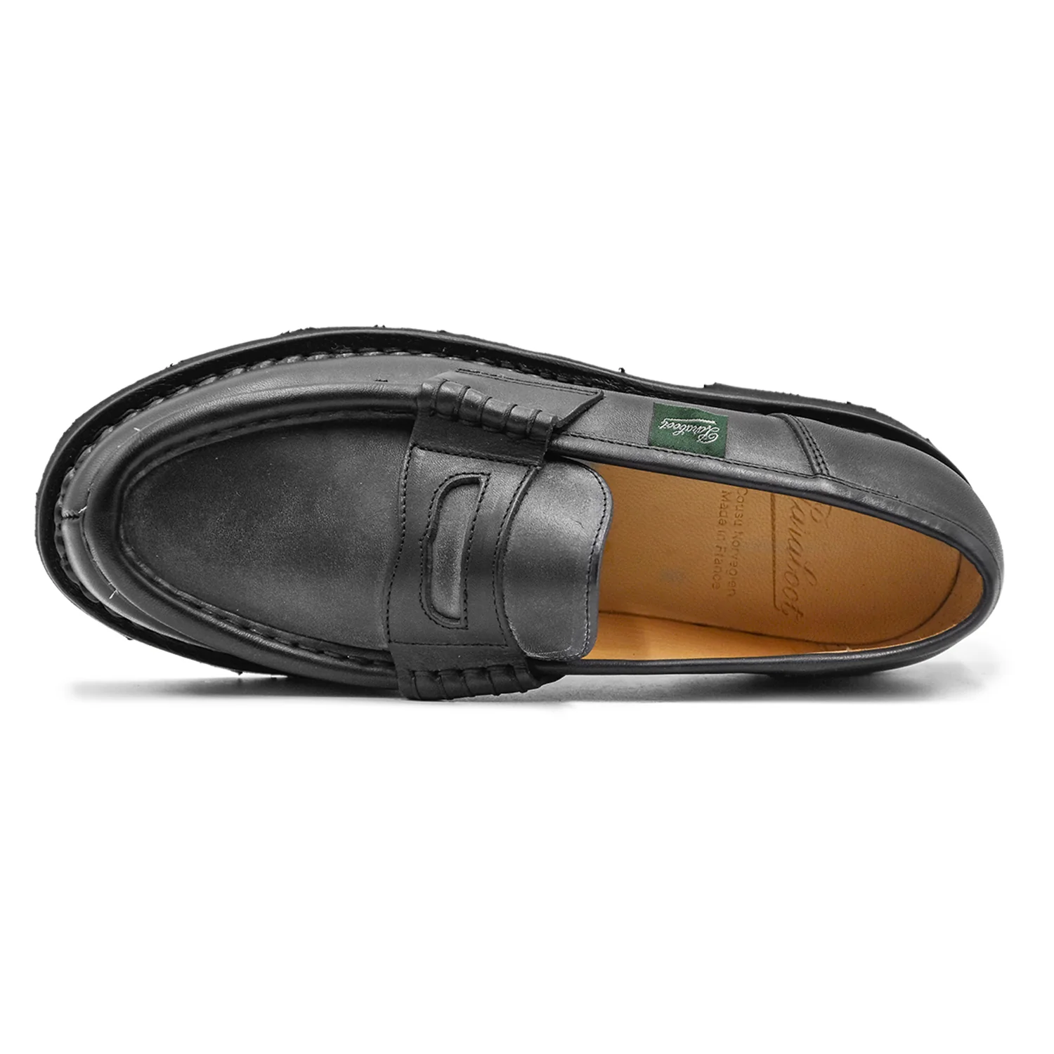 Mocassini Paraboot Donna Classico Orsay Griff Con Mascherina Nero - Image 3