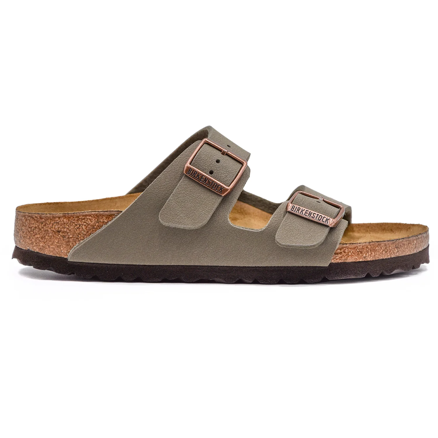Sandali Birkenstock Arizona BS Grigio Pietra Regolabile Donna
