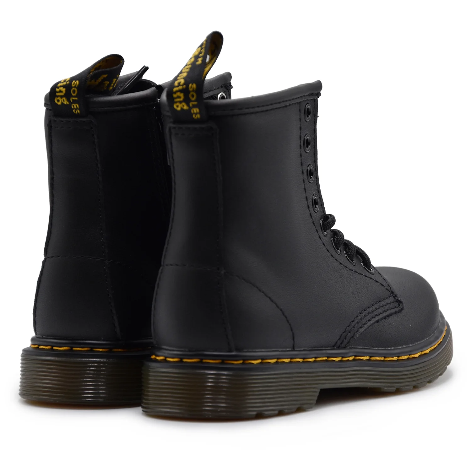 Dr. Martens Bambino Anfibio 1460 J Pelle Nero Con Zip Laterale - Image 4