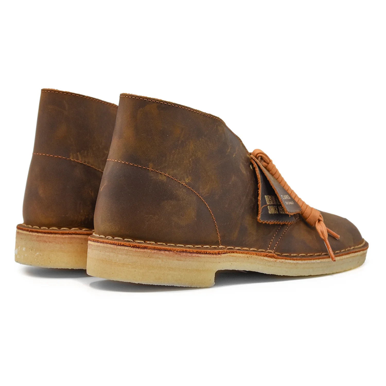 Clarks Polacchino Desert Boot Marrone Uomo Pregiata Pelle Oleata - Image 3