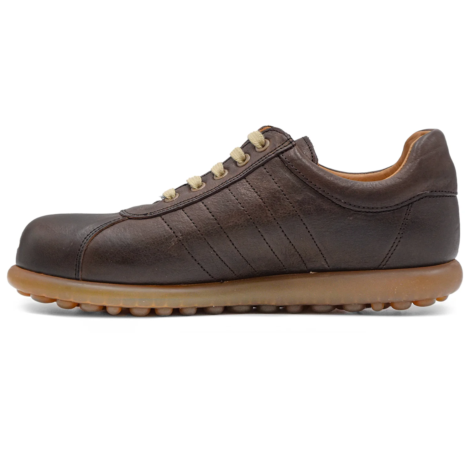 Camper Pelotas Stringata Uomo Marrone Pelle Conciata Vegetale - Image 2