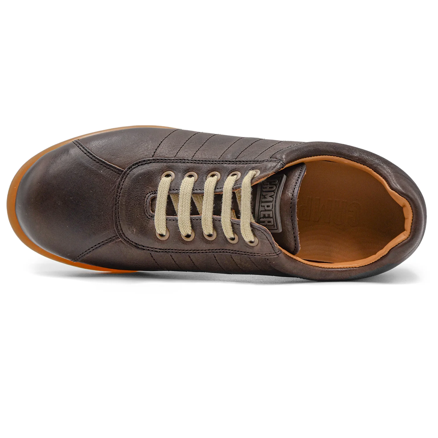 Camper Pelotas Stringata Uomo Marrone Pelle Conciata Vegetale - Image 3