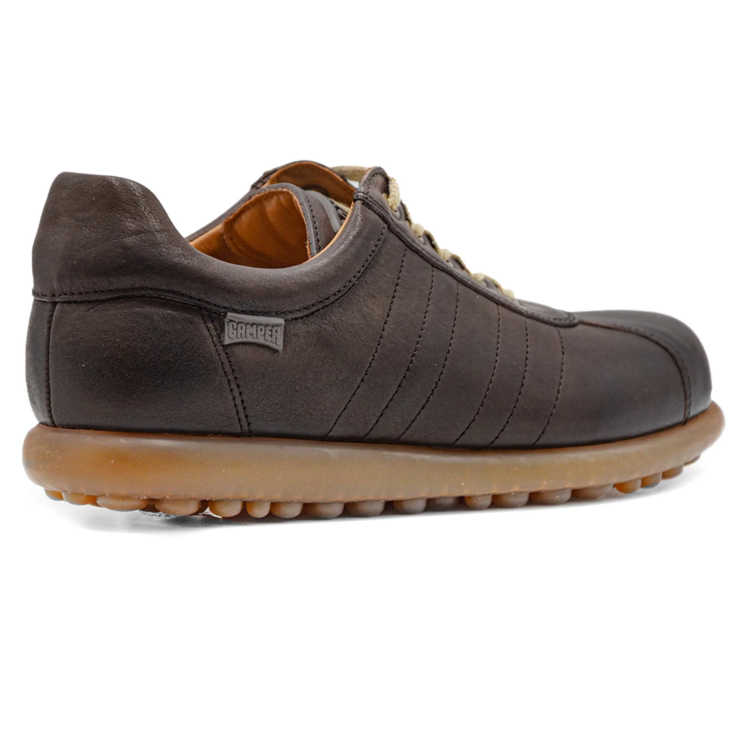 Camper Pelotas Stringata Uomo Marrone Pelle Conciata Vegetale - Image 4