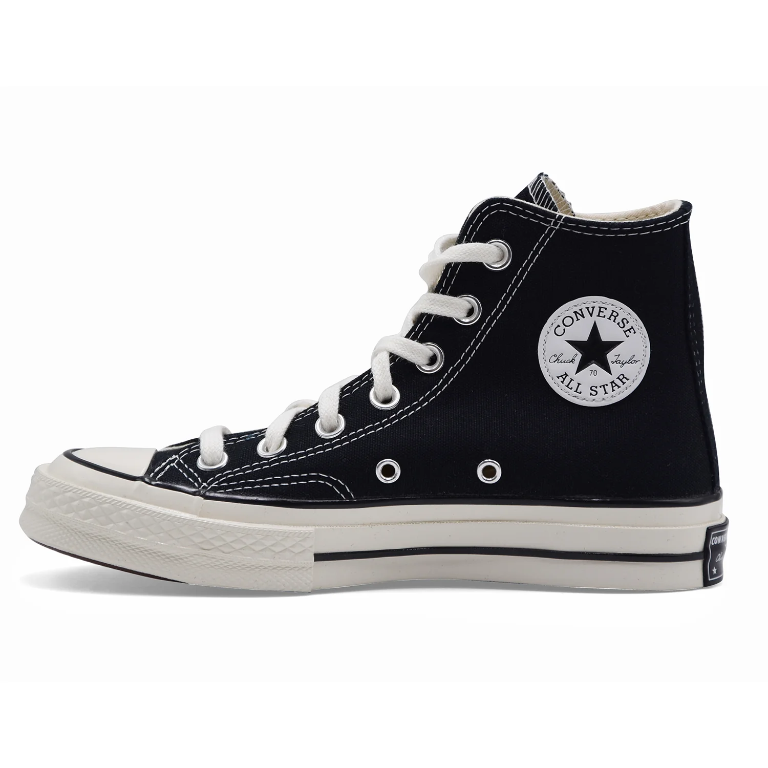 Sneakers Donna Converse CHUCK 70 HI Tela Nera Modello Iconico - Image 2