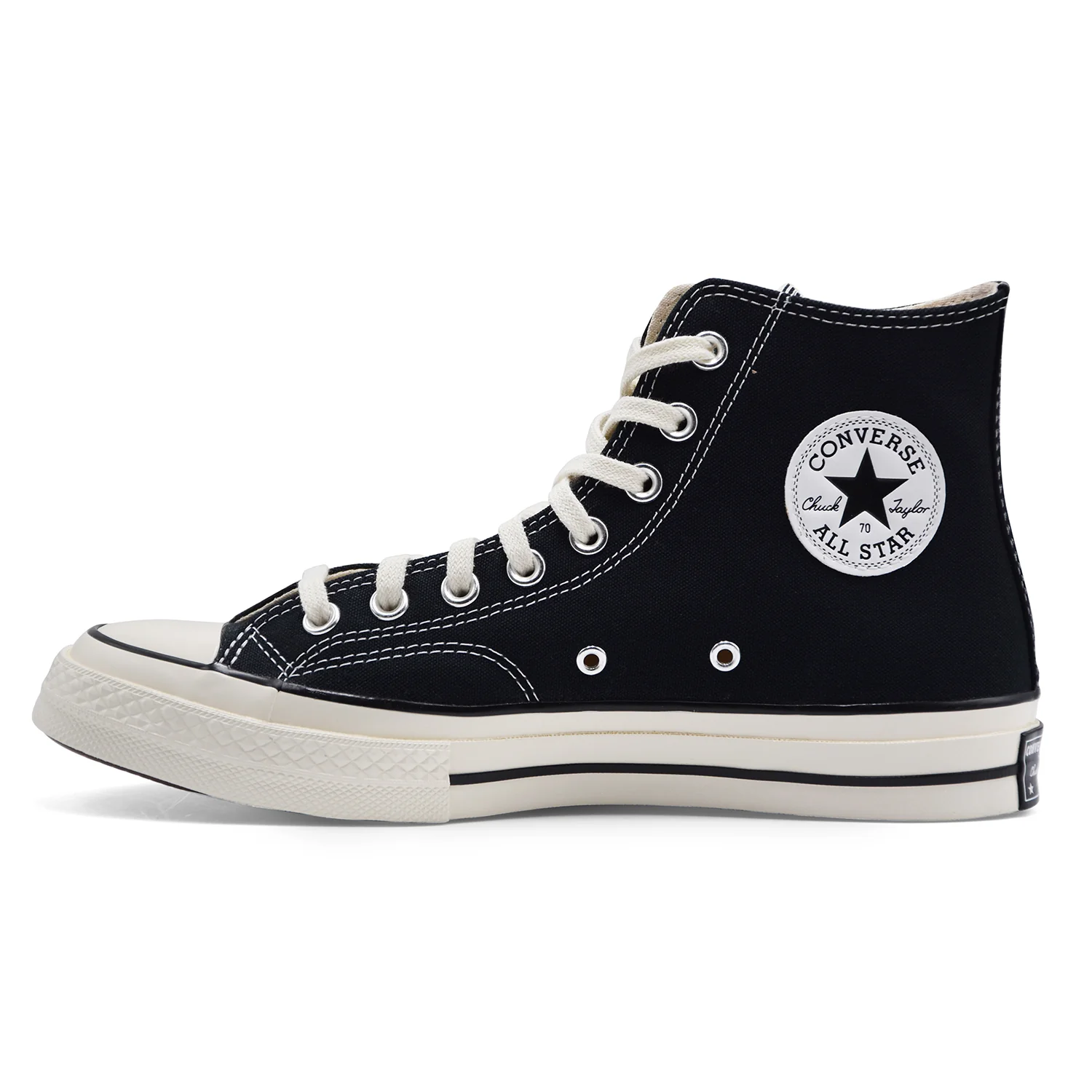 Converse Sneakers Da Uomo CHUCK 70 HI Tela Nera Stile Anni 70 - Image 3