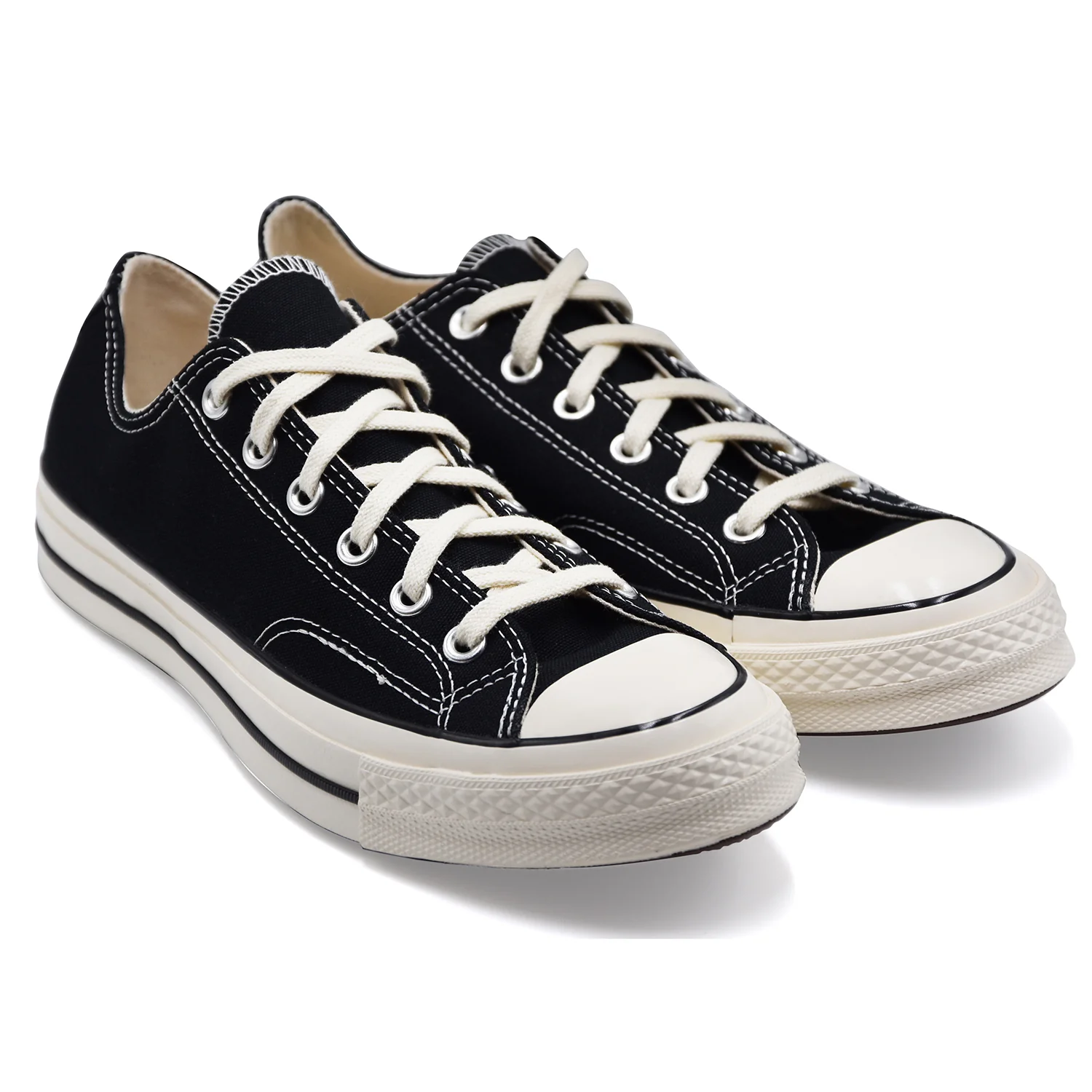 Converse Sneakers Bassa Uomo CHUCK 70 OX Nero Dettagli Bianchi - Image 2