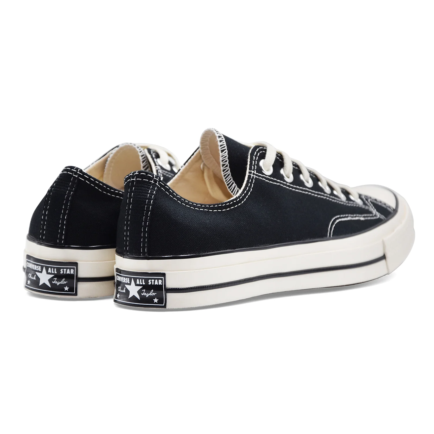 Converse Sneakers Bassa Uomo CHUCK 70 OX Nero Dettagli Bianchi - Image 4