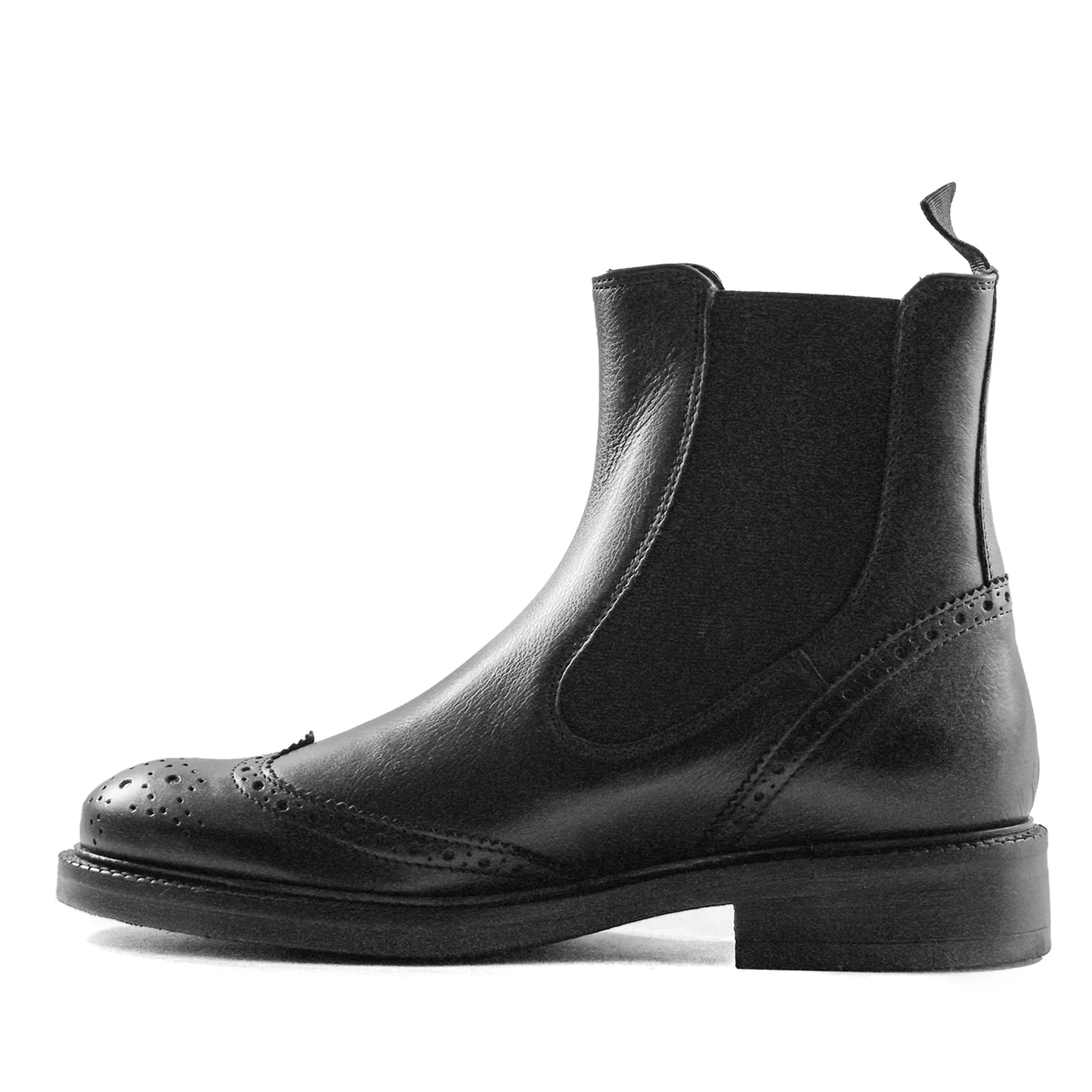 Beatles Donna Nero Marco Ferretti Dettaglio Brogue Sulla Tomaia - Image 2