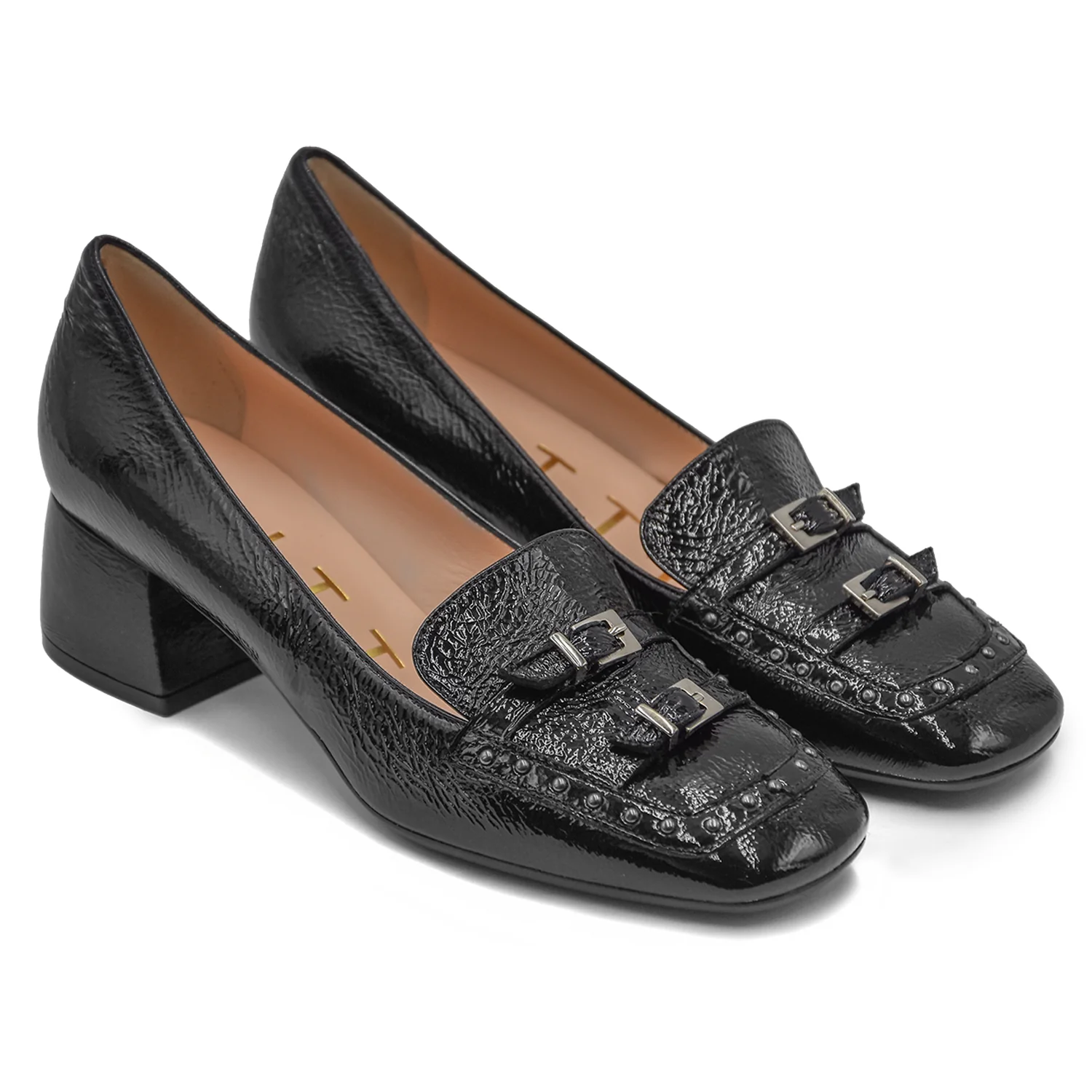 Mocassini Nero Con Abbellimento Frontale Matteo Pitti Donna - Image 2